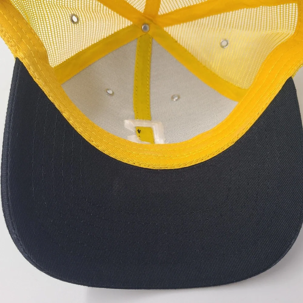 Columbus Crew Hat Snapback Trucker Mesh‎ Black Yellow MLS Soccer Lower Com Field